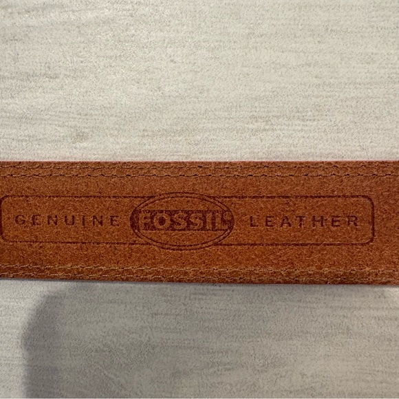 Fossil Genuine Leather Rose Pink Belt Flower Bow Buckle Embellished L Western - Picture 7 of 8